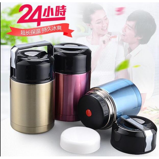 焖烧杯焖烧壶304不锈钢真空保温饭盒超长保温24小时焖粥神器800Ml