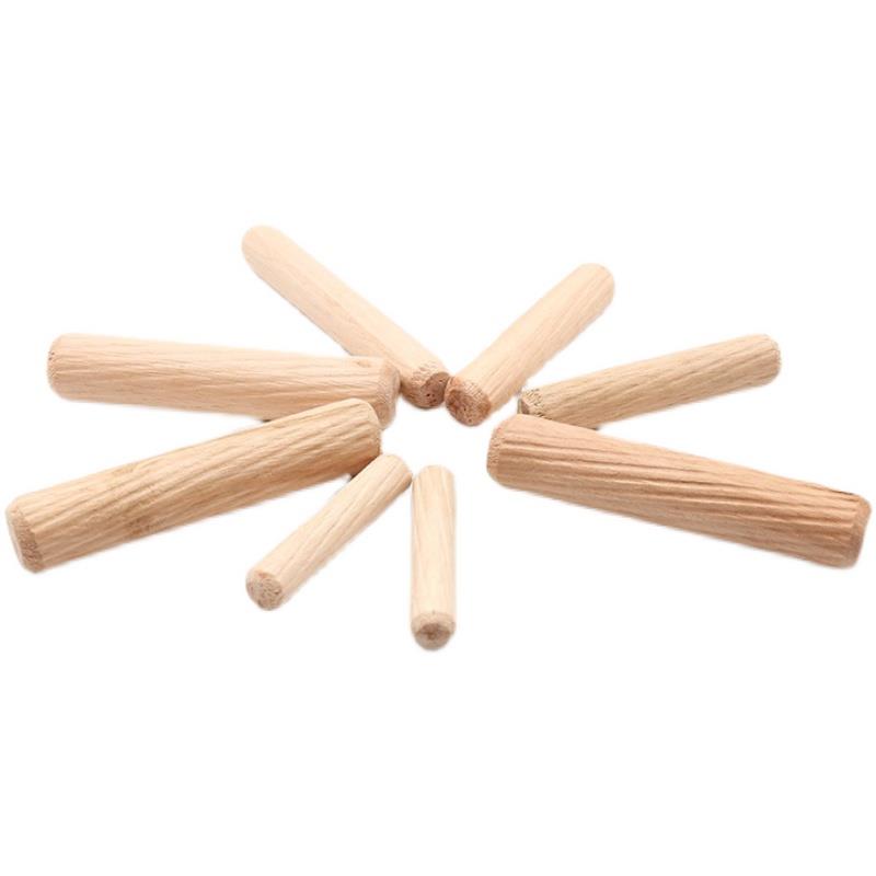 M6/8/10/12*30/40/60/80木塞木棒家具连接件斜纹木榫木梢木栓木肖