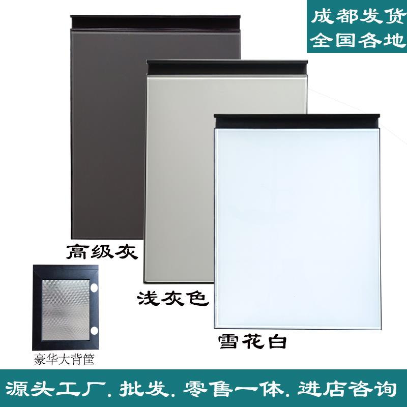 钢化玻璃厨房门板定制橱柜门晶钢门超白玻璃门酒柜鞋柜衣柜门