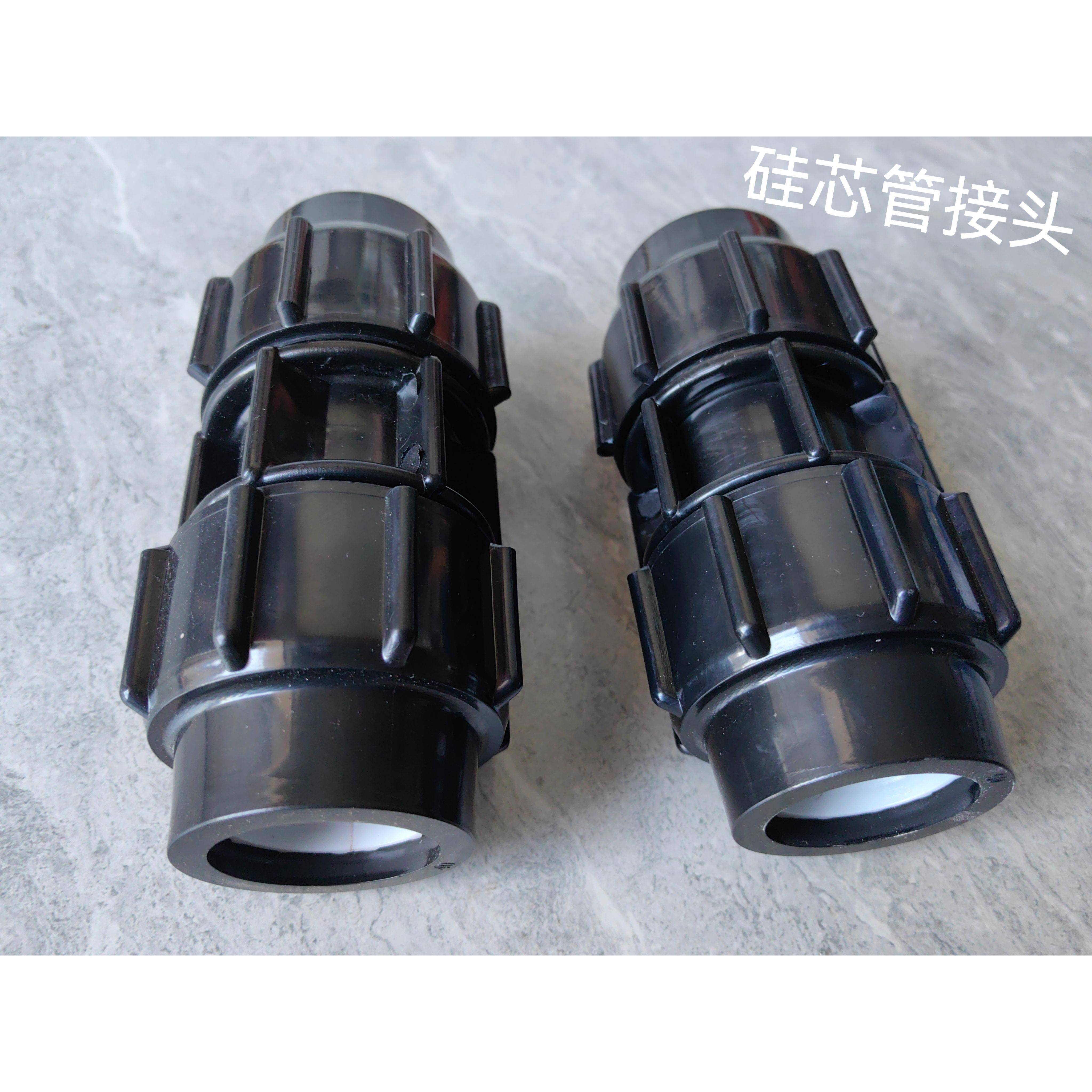 硅芯管接头40/33硅芯管气密快接接头 通信光缆预埋管PE管吹缆直接