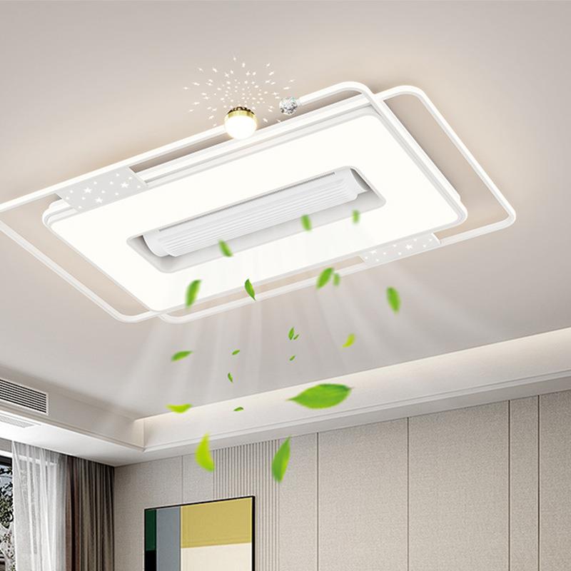 客厅灯现代简约大气无叶风扇灯2025新款卧室灯中山灯具led吸顶灯