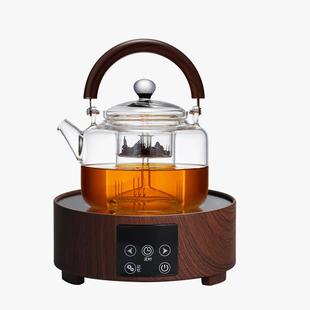 玻璃蒸煮两用提梁壶 电陶炉用加厚茶壶 磁吸式 把手耐高温煮茶器