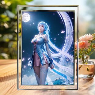 王东唐舞桐周边斗罗大陆2绝世唐门水晶相框摆件定制朋友生日礼物