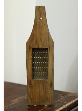 民俗怀旧老物件五六十年代木质刨丝器老餐具木器装饰物摆件挂件