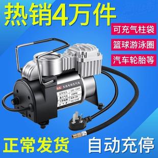 打气机高压泵 电动充气泵家用双缸220V篮球游泳圈小轿车轮胎便携式