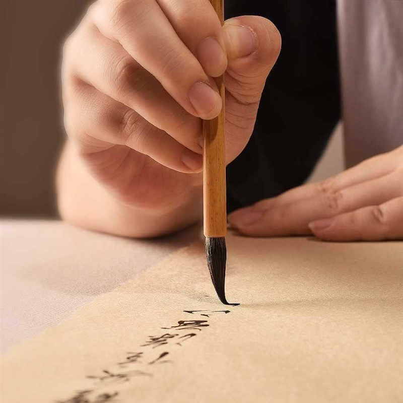 二月春毛笔纯狼毫中小楷长锋瘦金体绘画级狼毫小行书欧楷