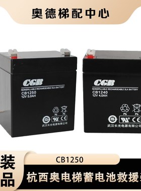 杭西奥电梯蓄电池救援装置CB1250 湖北长光12V 5AH电池12V 4.5AH