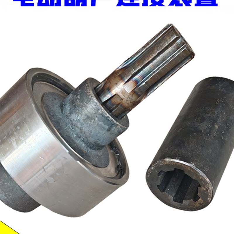 电动葫芦联轴器1吨2T3T5T10T16T二节轴连接套45#钢加厚锻打连轴器