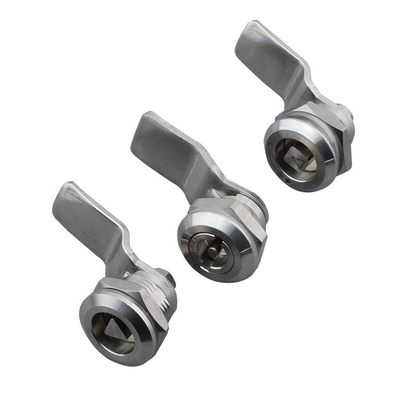 海坦MS705不锈钢304三角锁/一字/四角锁电柜门锁 转舌锁 垃圾箱锁