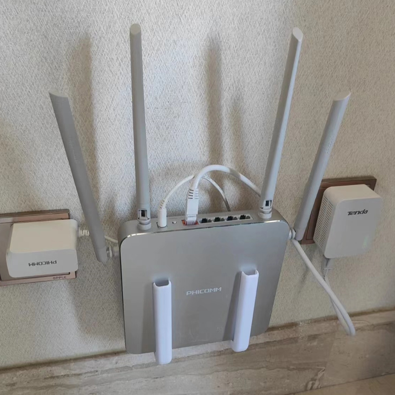 壁挂路由器置物架免打孔墙上插排支架托架机顶盒光猫wifi收纳架子