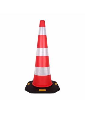 新国标70cm红色路锥橡胶回弹路锥路障EVA75抢修警示救援高速路锥