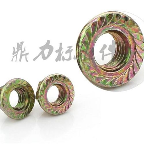 镀锌六角法兰螺母 花齿螺帽防松螺母 防滑螺母M3 M4 M6 M8 M16