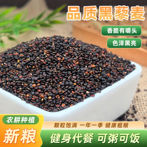 黑藜麦米 青海特产高原西苗500克袋黑黎麦五谷杂粮饱腹运动代餐粥