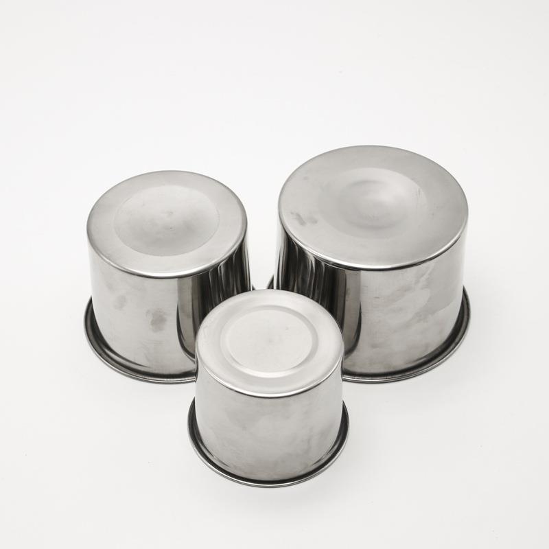 鸟笼配件 画眉百灵鹩哥绣眼鸟笼不锈钢碗水缸 鸟笼食水杯碗