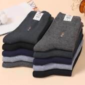 高筒长袜劳保袜子电焊防烫工地耐磨结实吸汗男士 棉防臭春季 中筒