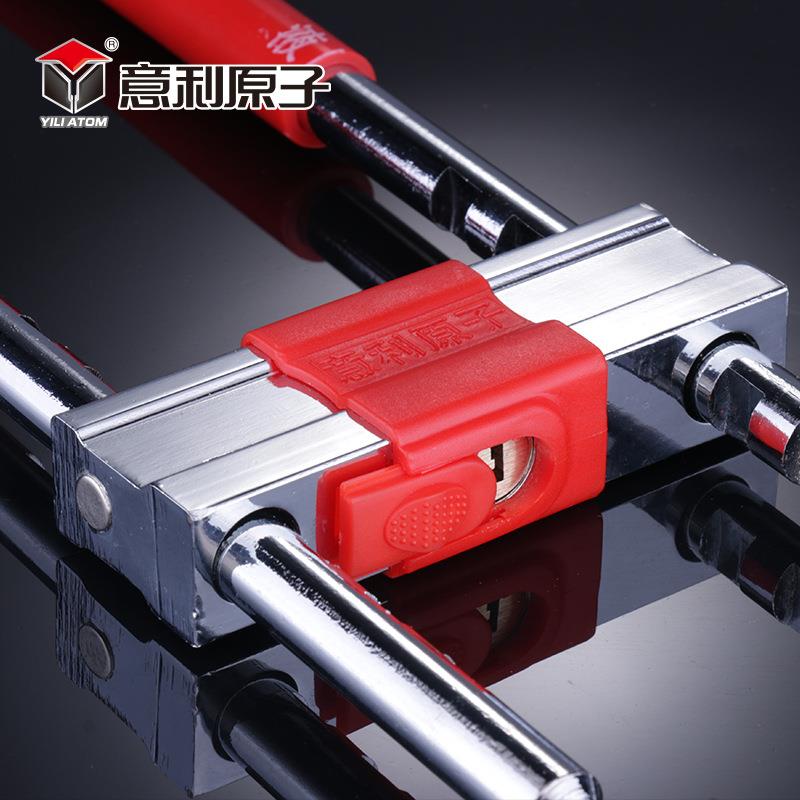 意利原子B级C级玻璃门锁插锁加长u型锁商铺门锁u行锁u锁双门u形锁