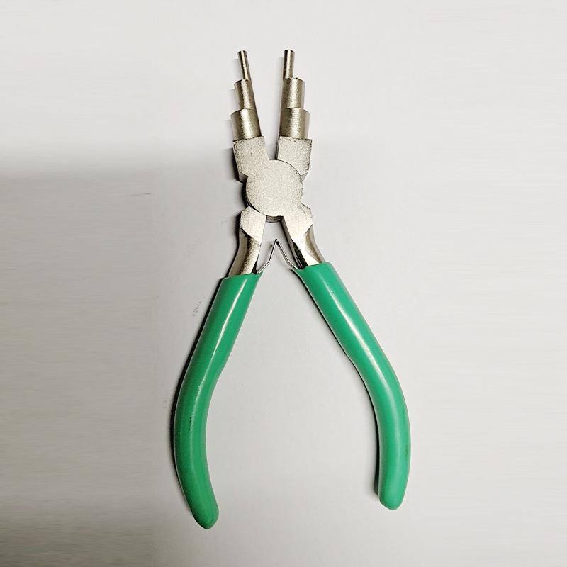 6寸6段绕线钳多功能圆嘴珠宝钳6段圆嘴钳U型钳DIY绕线工具钳