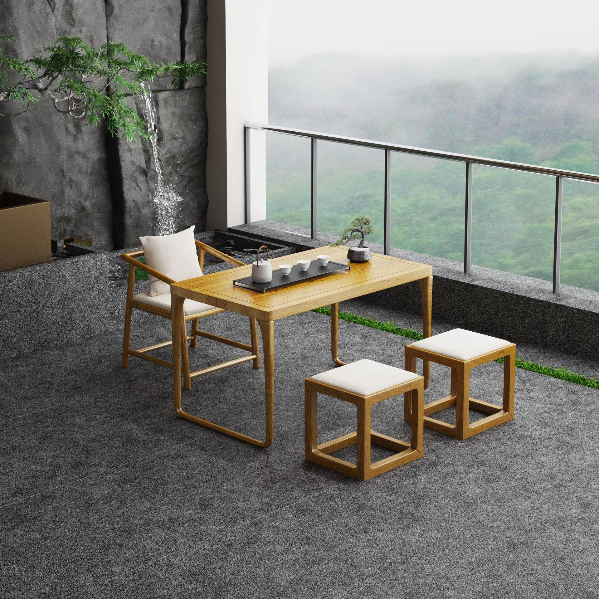 严选2024新款阳台茶桌茶台客厅家用泡茶桌椅组合小户型茶桌三件套