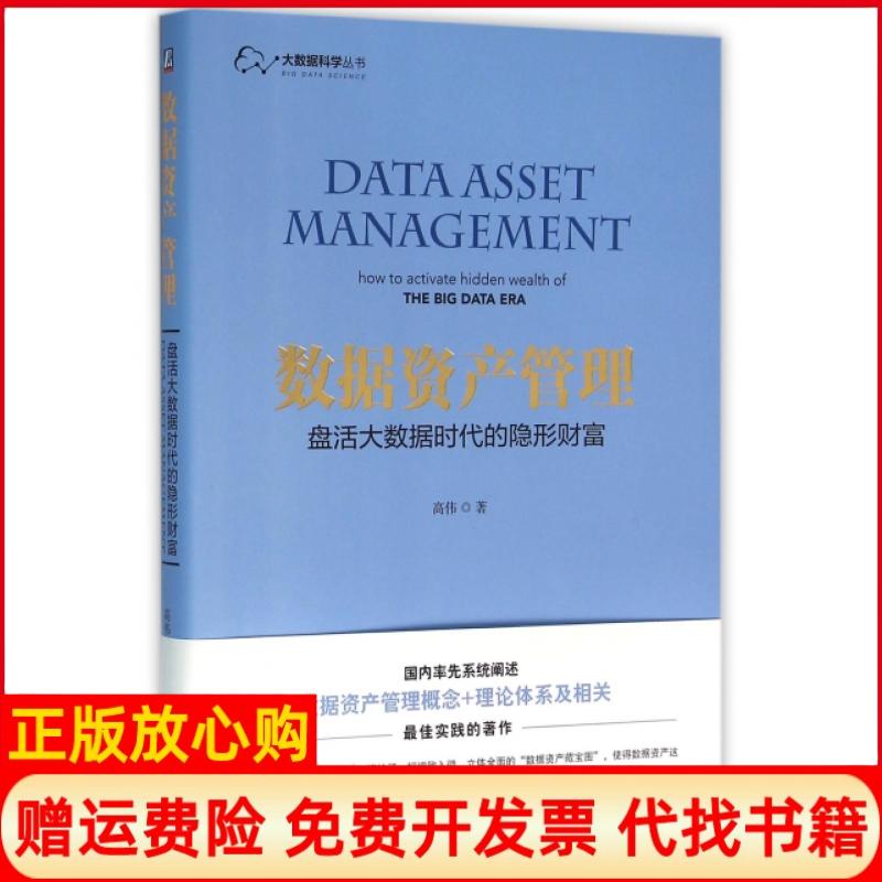 【正版书】数据资产管理盘活大数据时代的隐形财富高伟著机械工业出版社9787111528807
