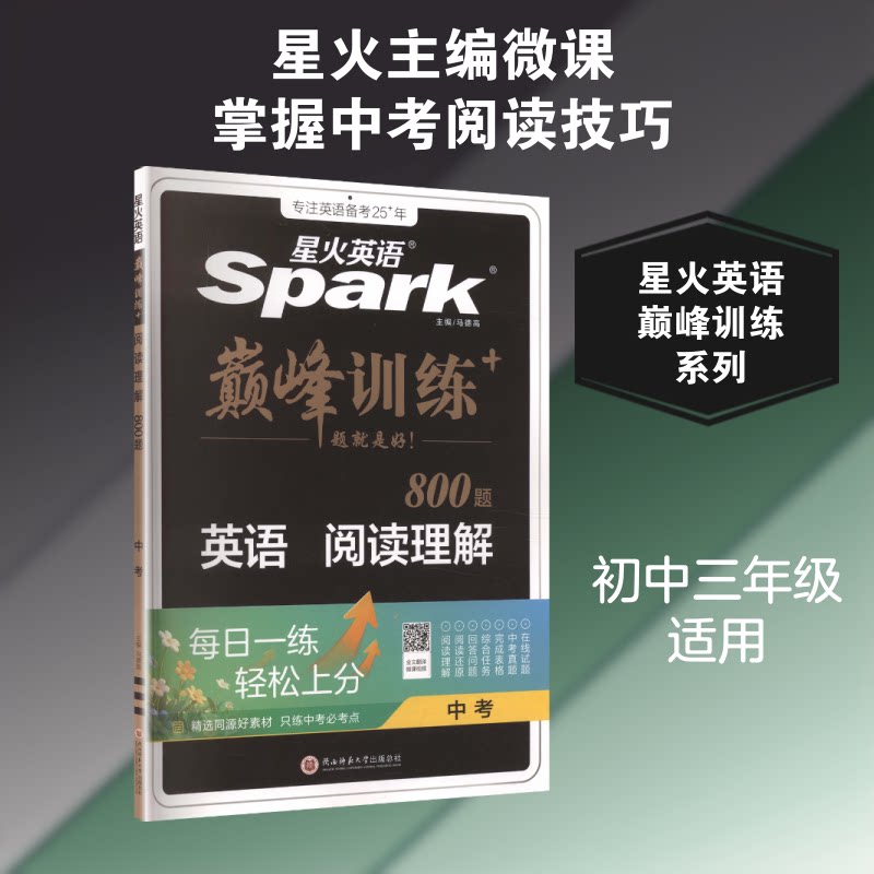 正版书训练-阅读理解(中考)马德高 主编陕西师范大学出版总社有限公司