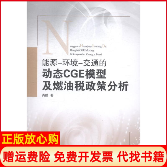 【正版书】能源环境交通的动态CGE模型及燃油税政策分析肖皓著湖南师范大学出版社9787564818739