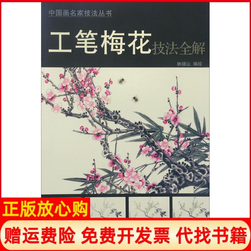 【正版书】工笔梅花技法全解林细山绘天津杨柳青画社9787554706190