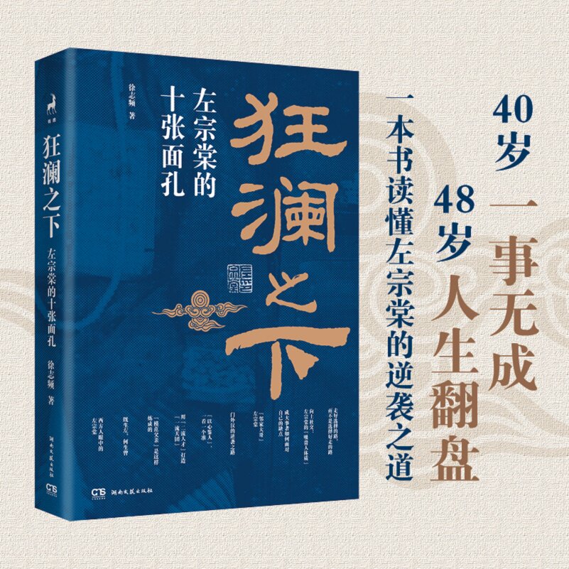 正版书狂澜之下:左宗棠的十张面孔徐志频湖南文艺