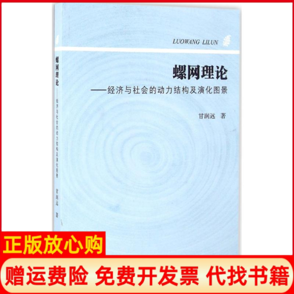 【正版书】螺网理论经济与社会的动力结构及演化图景甘润远著复旦大学出版社9787309125337