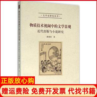 正版 与小说研究潘建国著北京大学出版 书 文学景观近代出版 社9787301268278 物质技术视阈中