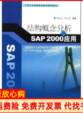 【正版书】结构概念分析与SAP2000应用彭俊生罗永坤西南交通大学出版社9787811041323