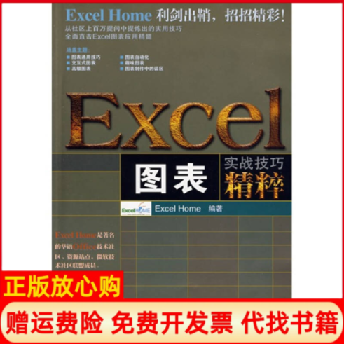 【正版书】Excel图表实战技巧精粹ExcelHome著人民邮电出版社9787115182333