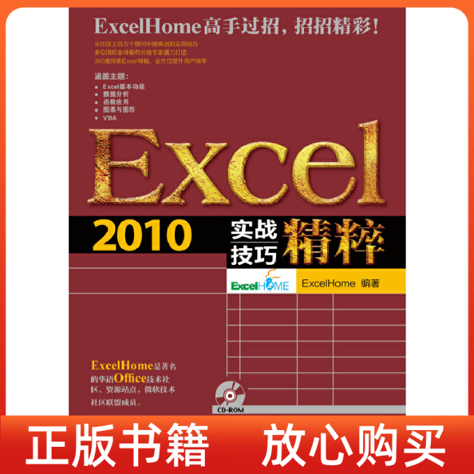 正版书】Excel2010实战技巧精粹ExcelHome人民邮电出版社