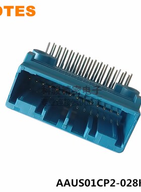 LOTES嘉泽得意AAUS01CP2-028K02汽车动力电池线束28P蓝色插座现货