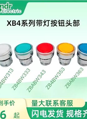 高品质XB4带灯按钮头部ZB4BW313 333 343 353 363 ZB4-BW3134563