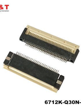 Entery恩得利 6712K-Q30N-0AL 连接器0.5 30P翻盖下接FPC排线插座