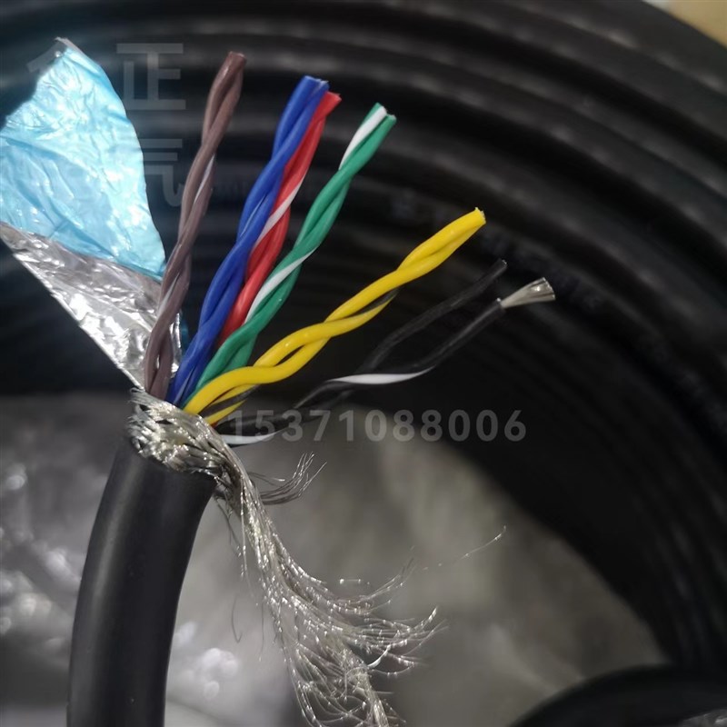 编码器信号 8/10/12芯电缆双绞屏蔽固定/拖链移动运动0.2/0.3平方