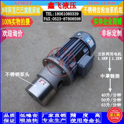 CB-BNS40JZ CBA-B40JZ CB-BDG40JZ不锈钢齿轮泵机组 化工泵装置