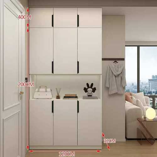 实木鞋柜家用门口大容量鞋架2025新款入户玄关柜一体靠墙收纳柜架