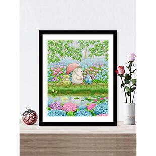 十字绣2025新线刺绣全刺绣卡通小白熊系列儿童房间客厅挂件手工刺