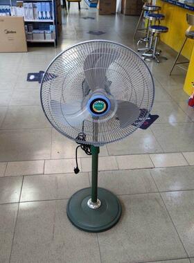 梁田电风扇家用落地扇立式工业摇头静音全铜80W大风力电扇18寸450