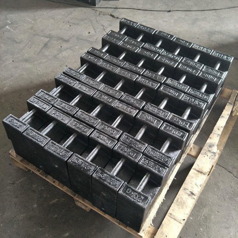 佛山电梯配重块20kg锁型铸铁砝码 手提式25公斤标准砝码