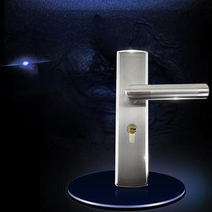 房间门锁不锈钢门锁室内卧室门锁实木门锁铜锁芯柄锁锁体尺寸50