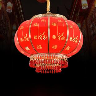 春节高档防水纯铜红灯笼房屋大门阳台乔迁喜事祝福装饰灯枝形吊灯