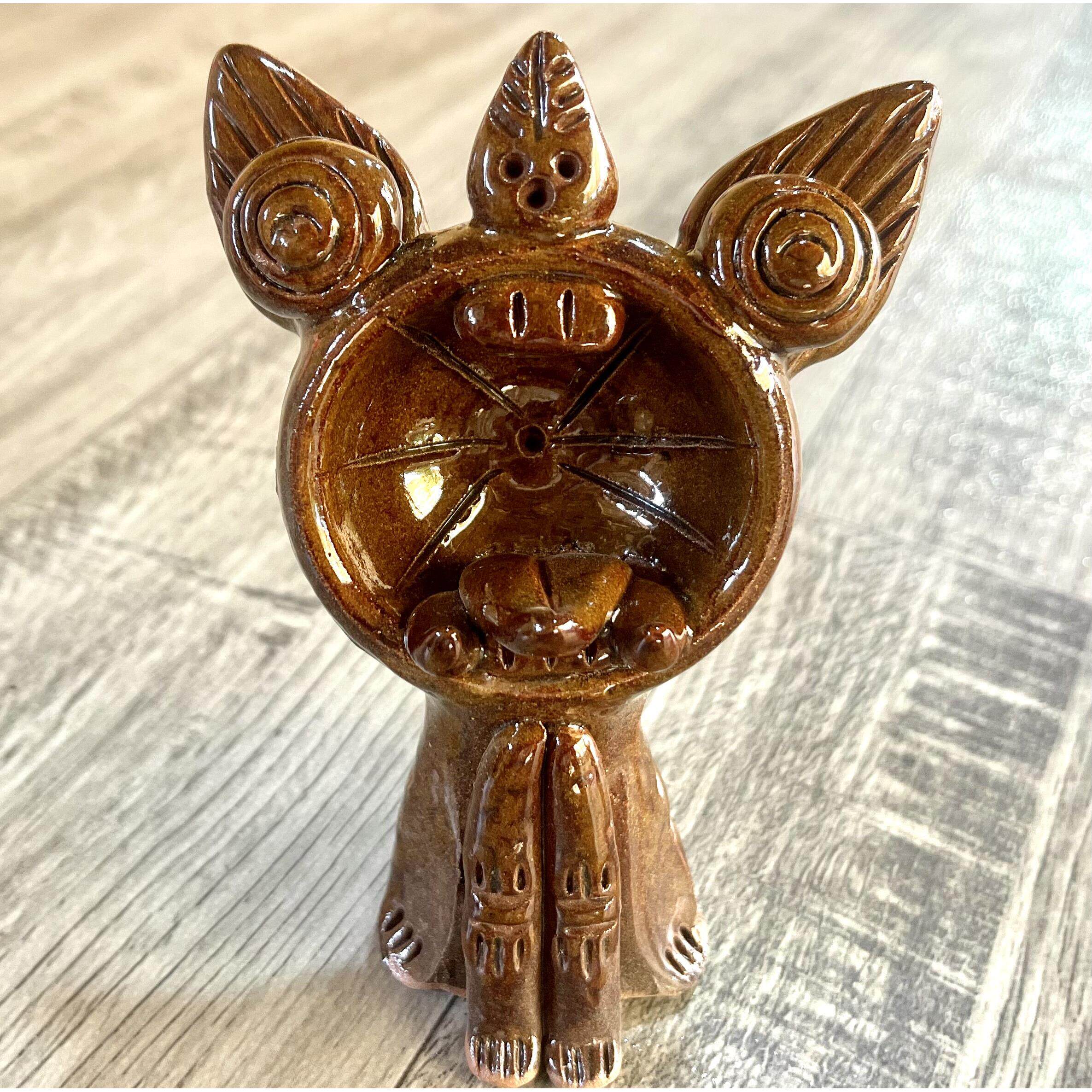 瓦猫云南大理南诏窑手工陶瓷猫创意礼品开业小摆件古南诏国发货