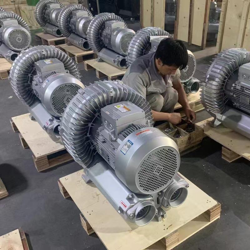 11KW真空上料漩涡风机RB-91D-2单叶轮高压旋涡气泵吹瓶吹水鼓风机