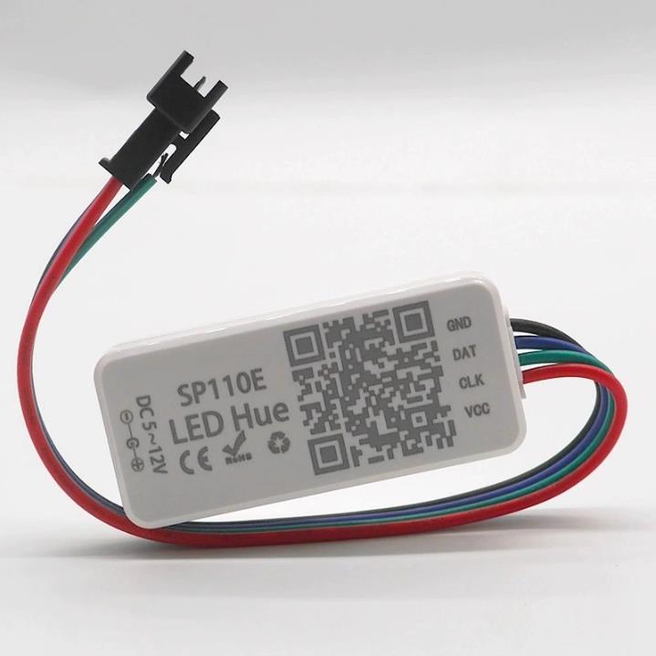 SP110E全彩灯条蓝牙控制器WS2812B 灯带手机APP智能幻彩控制器