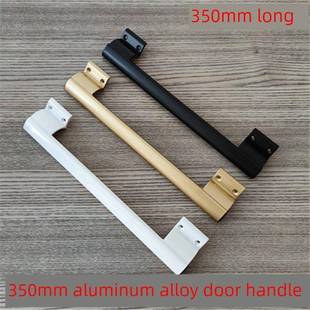 35厘米长铝合金门把手推拉门加长大门把手阳台门把手黑白金色三种