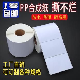 PP合成纸防水防油撕不烂100 50空白不干胶标签打印纸