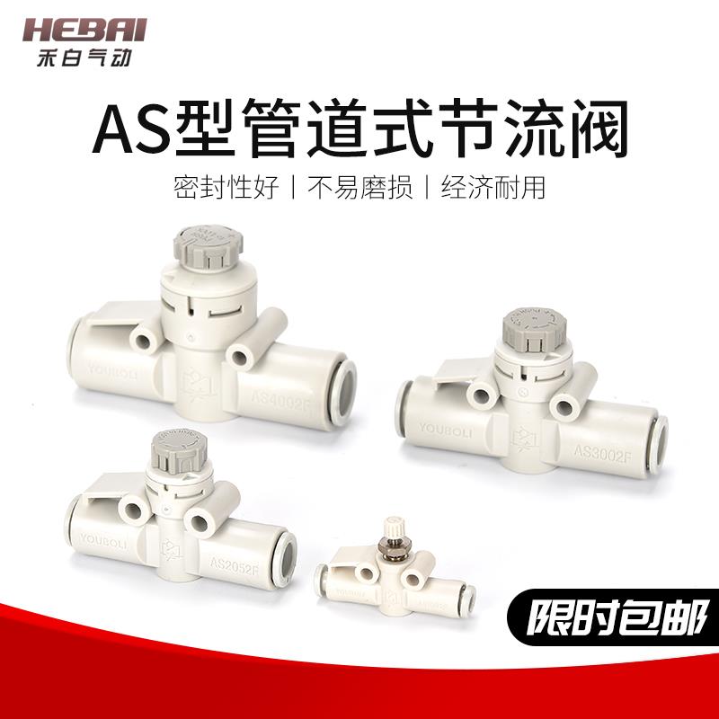 气动速度控制阀调气阀调压调节阀AS2002F3002F2502F1002F节流开关