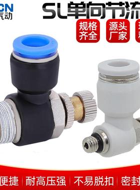 调速接头SL4-M5/PSL6-M5/ASL8-01/10-02/12-03-04A单向节流阀6-01